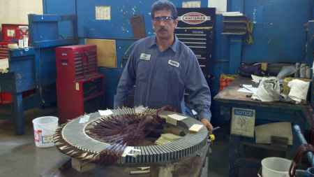 The craftsman behind the stator.